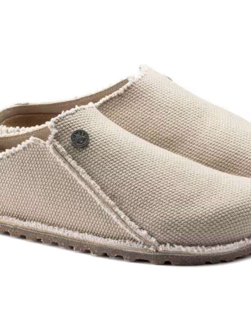 Birkenstock Slip-On Canvas Slipper in Beige - Picture 5 of 6